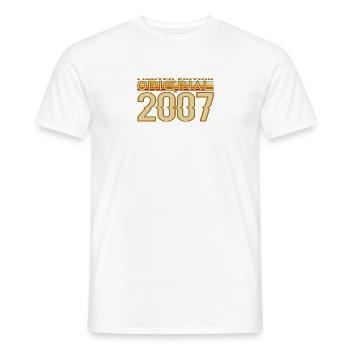 Original 2007 Retro Gold - Männer T-Shirt - Weiß - Vorne - AI Model Male 178 dark (178cm)