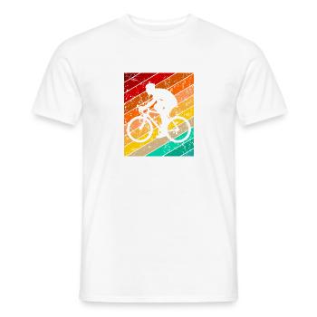 Fahrrad Fahrradmotiv Fahrradfahrer Fahrradfahren - Männer T-Shirt - Weiß - Vorne - AI Model Male 178 dark (178cm)