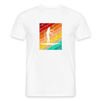 Stand Up Paddling Board SUP Paddeln - Männer T-Shirt - Weiß - Vorne - AI Model Male 178 dark (178cm)