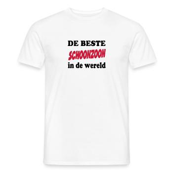 De beste schoonzoon in de wereld - Men's T-Shirt - white - Front - AI Model Male 178 dark (178cm)