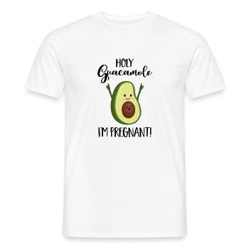 Holy Guacamole I'm pregnant - Schwangerschaft-Baby - Männer T-Shirt - Weiß - Vorne - AI Model Male 178 dark (178cm)