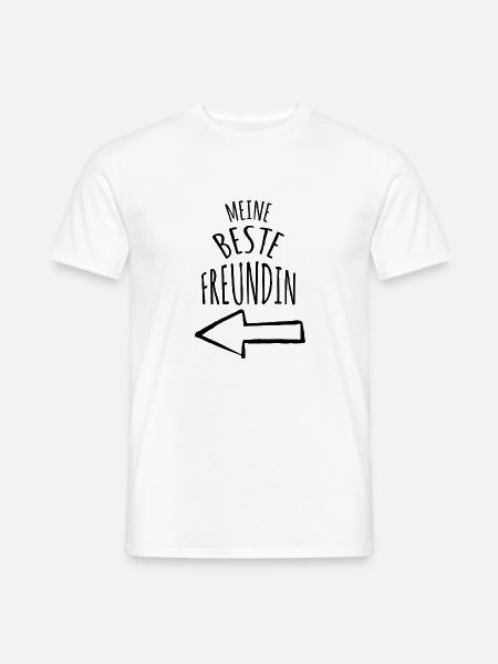 Meine Beste Freundin - Männer T-Shirt - Weiß
