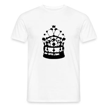Krone König Königin Kaiser Majestät Vektor 6 - Männer T-Shirt - Weiß - Vorne - AI Model Male 178 dark (178cm)