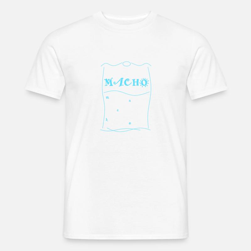 Macho - Männer T-Shirt - Weiß