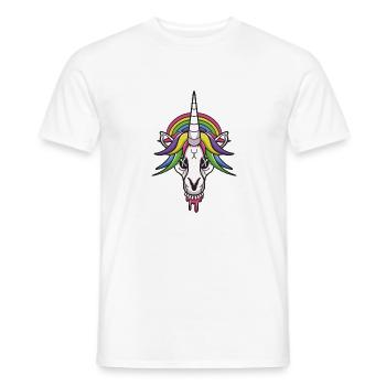 Unicorn T-Shirt Hoodie Christmas Unisex - Men's T-Shirt - white - Front - AI Model Male 178 dark (178cm)
