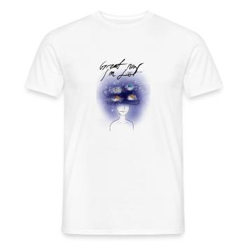 Lost in thought - Men's T-Shirt - white - Front - AI Model Male 178 dark (178cm)