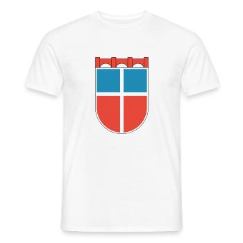 Wappen Saarland 1948 - Männer T-Shirt - Weiß - Vorne - AI Model Male 178 dark (178cm)