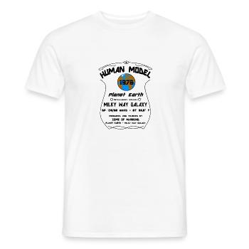 1976 - Männer T-Shirt - Weiß - Vorne - AI Model Male 178 dark (178cm)