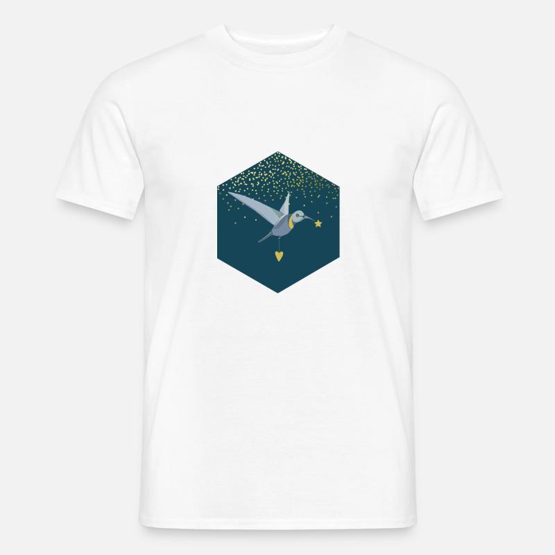 Sternenvogel - Männer T-Shirt - Weiß