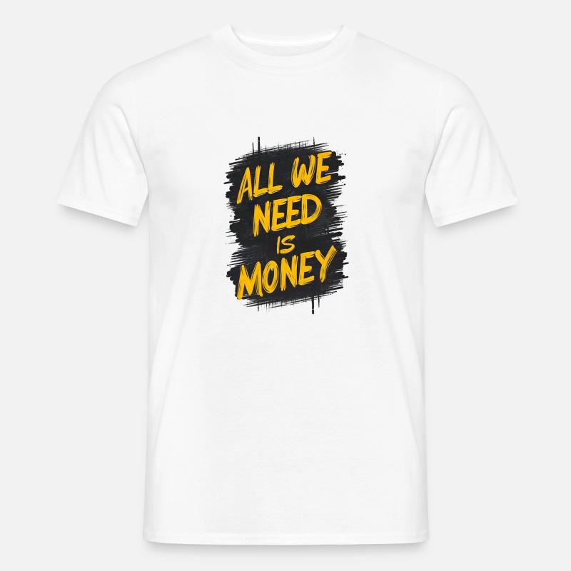 Die Graffiti-Geldabrechnung - Männer T-Shirt - Weiß
