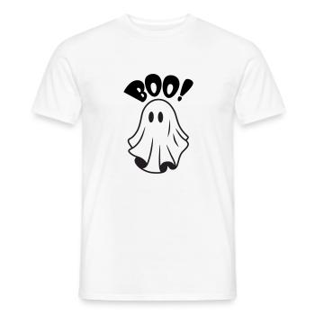 Adorable Ghost Halloween | BOO for Horror Night - Men's T-Shirt - white - Front - AI Model Male 178 dark (178cm)