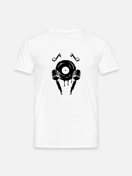 Mic Music Symbol - Men's T-Shirt - white