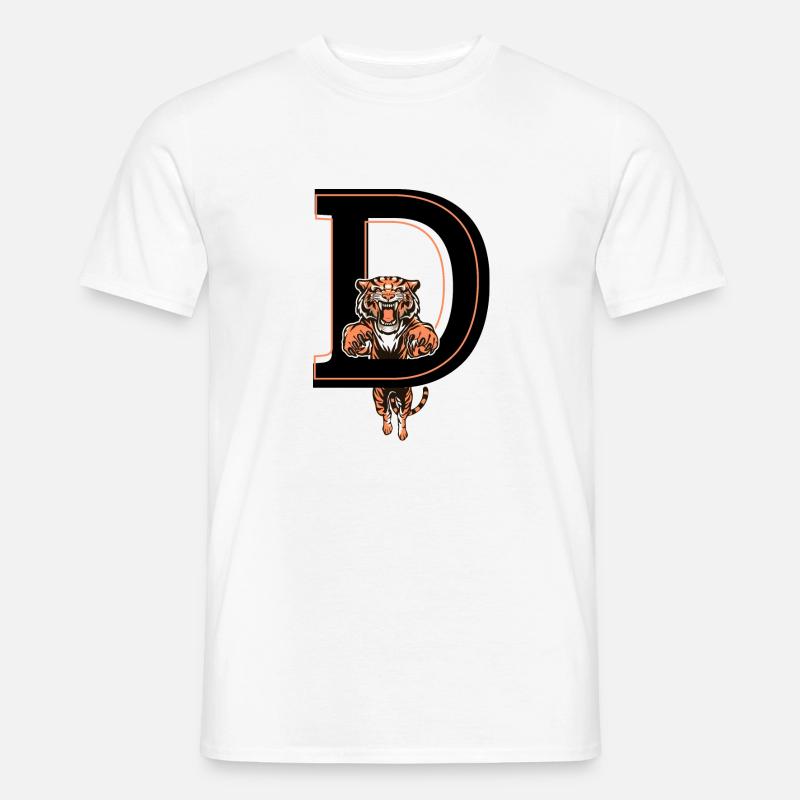 Tiger Brief - Geschenkidee - Männer T-Shirt - Weiß