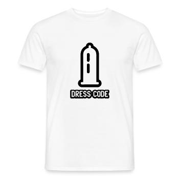 dresscode1 blak - Männer T-Shirt - Weiß - Vorne - AI Model Male 178 dark (178cm)