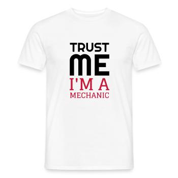 Mechanic Mechanik Mécanique Mécanicien Garage - Men's T-Shirt - white - Front - AI Model Male 178 dark (178cm)