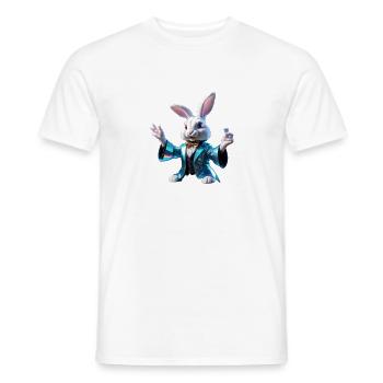 Major Rabbit - Männer T-Shirt - Weiß - Vorne - AI Model Male 178 dark (178cm)