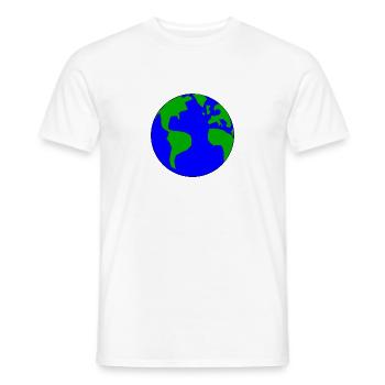 Erde - Männer T-Shirt - Weiß - Vorne - AI Model Male 178 dark (178cm)