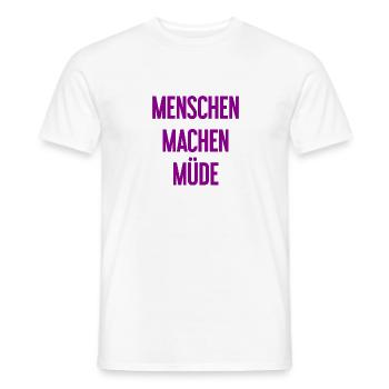 Les gens vous fatiguent - Drôle de dicton - T-shirt homme - blanc - Devant - AI Model Male 178 dark (178cm)