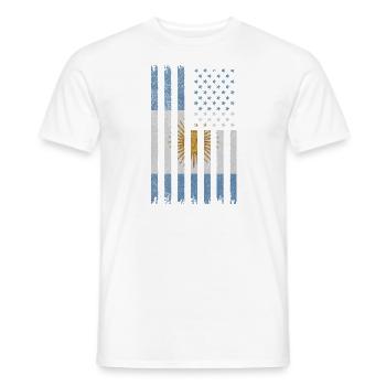 Argentina - Men's T-Shirt - white - Front - AI Model Male 178 dark (178cm)
