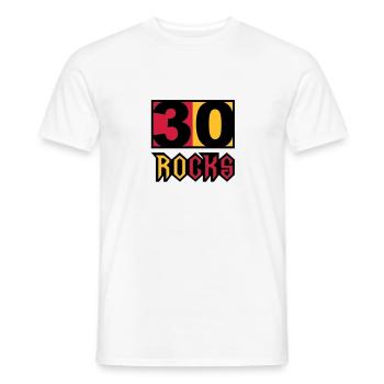 birthday_30 - Men's T-Shirt - white - Front - AI Model Male 178 dark (178cm)
