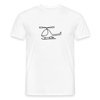 Hubschrauber - Männer T-Shirt - Weiß - Vorne - AI Model Male 178 dark (178cm)