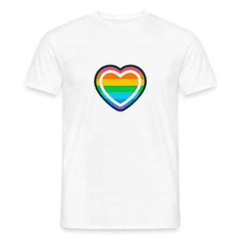 Regenbogen-Liebe - Männer T-Shirt - Weiß - Vorne - AI Model Male 178 dark (178cm)