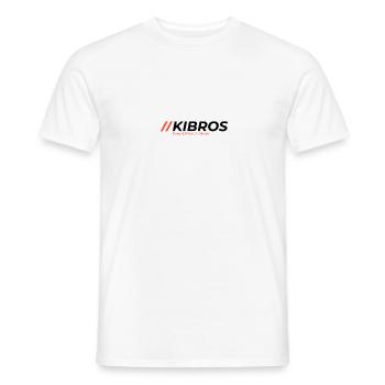 KIBROS Orange Schwarz Facebook Titelbild - Männer T-Shirt - Weiß - Vorne - AI Model Male 178 dark (178cm)