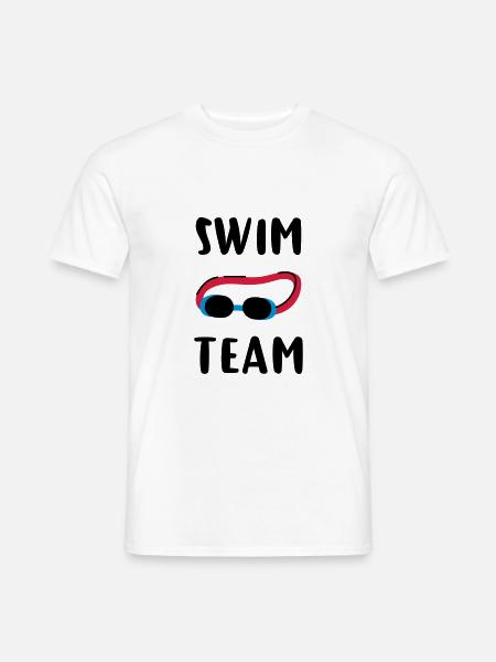 Schwimmteam - Männer T-Shirt - Weiß
