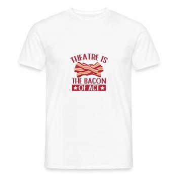 Musical Theatre Is The Bacon Of Act Gift Idea - Men's T-Shirt - white - Front - AI Model Male 178 dark (178cm)