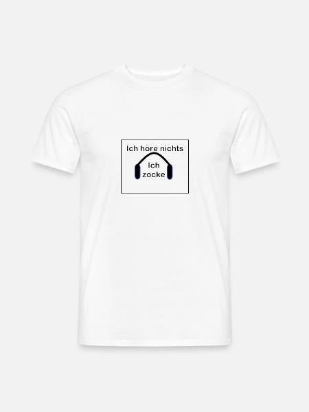 zocken - Männer T-Shirt - Weiß