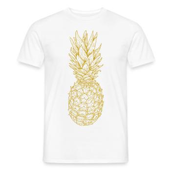 or ananas - T-shirt homme - blanc - Devant - AI Model Male 178 dark (178cm)