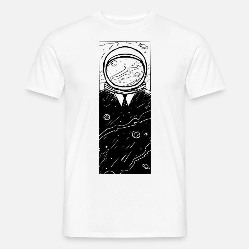 tee bro space suit - Männer T-Shirt - Weiß