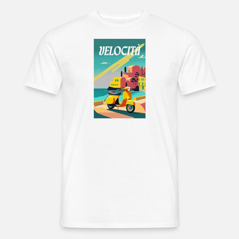 velocita - Männer T-Shirt - Weiß