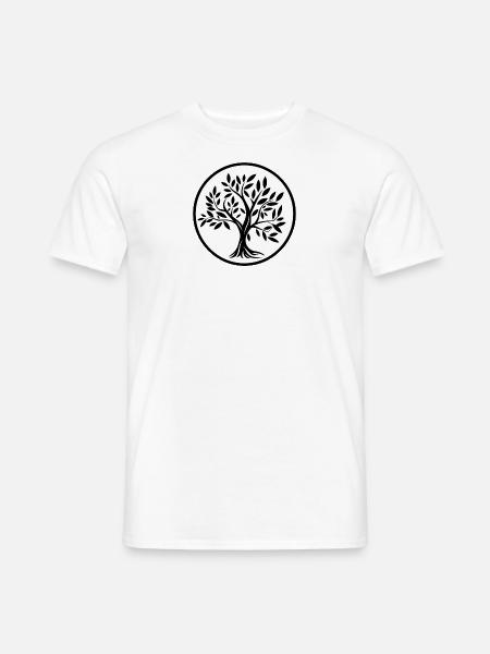 Baum des Lebens, Meditation, Yoga - Männer T-Shirt - Weiß