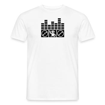 DJ - T-shirt homme - blanc - Devant - AI Model Male 178 dark (178cm)