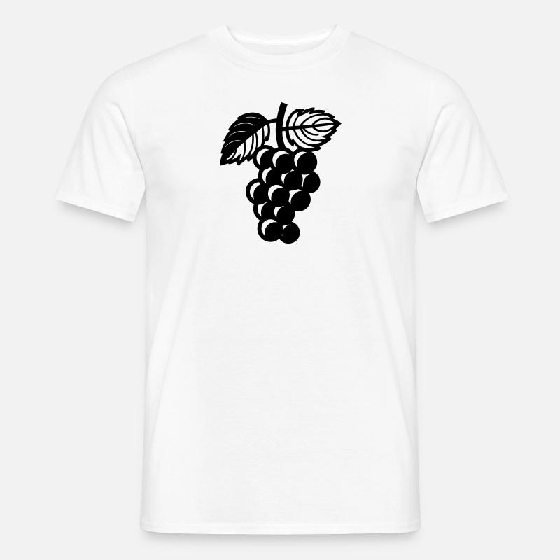 Weintraube - Männer T-Shirt - Weiß