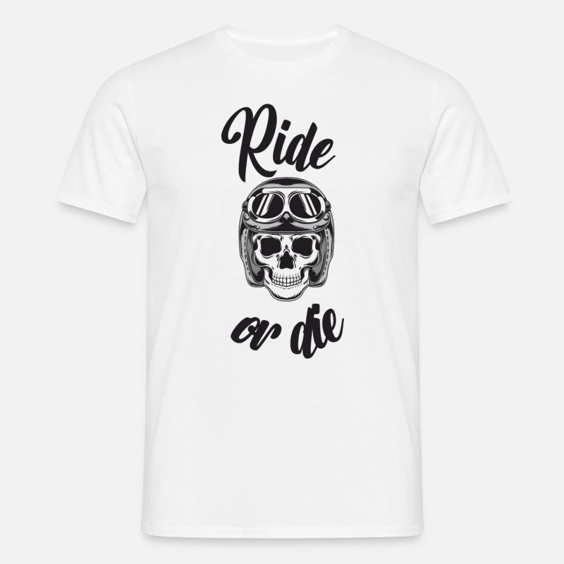 reiten oder sterben - Männer T-Shirt - Weiß