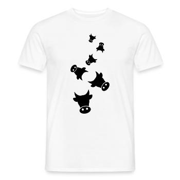 Rind Kopf Kuh - Männer T-Shirt - Weiß - Vorne - AI Model Male 178 dark (178cm)