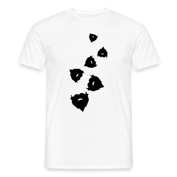 Symbole de barbe - T-shirt homme - blanc - Devant - AI Model Male 178 dark (178cm)