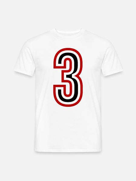 3 Number Years Jersey - Men's T-Shirt - white