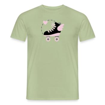 C’est comme flotter. - T-shirt homme - vert sauge - Devant - AI Model Male 178 light (178cm)