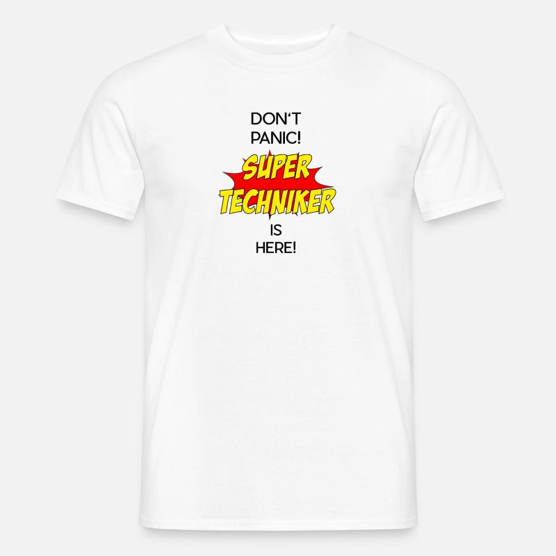 Super Techniker / Super Technician - Männer T-Shirt - Weiß