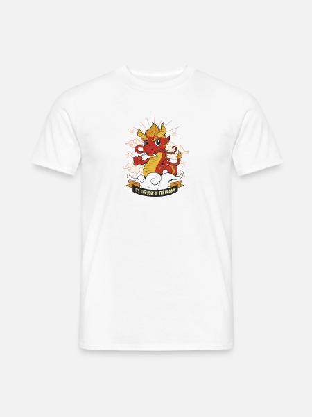Chinesisches Neujahr Drache Vietnam I Geschenk - Männer T-Shirt - Weiß