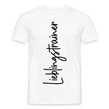 Lieblingstrainer - Männer T-Shirt - Weiß - Vorne - AI Model Male 178 dark (178cm)