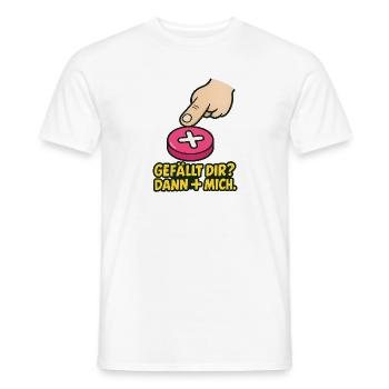 Vous l’aimez ? Then + Me – Chemise amusante pour les médias sociaux - T-shirt homme - blanc - Devant - AI Model Male 178 dark (178cm)