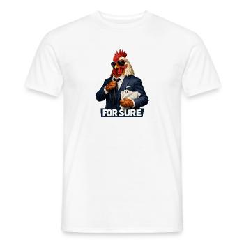 Sicher. - Männer T-Shirt - Weiß - Vorne - AI Model Male 178 dark (178cm)