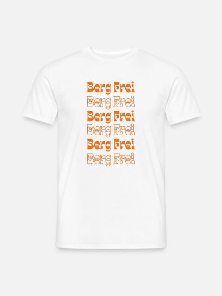 Retro Berg Frei Mountain Typography - Männer T-Shirt - Weiß