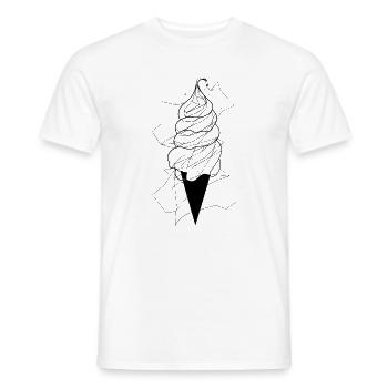 Art de la glace - T-shirt homme - blanc - Devant - AI Model Male 178 dark (178cm)
