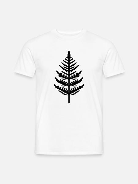 Farn - Männer T-Shirt - Weiß