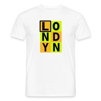 Londres - T-shirt homme - blanc - Devant - AI Model Male 178 dark (178cm)